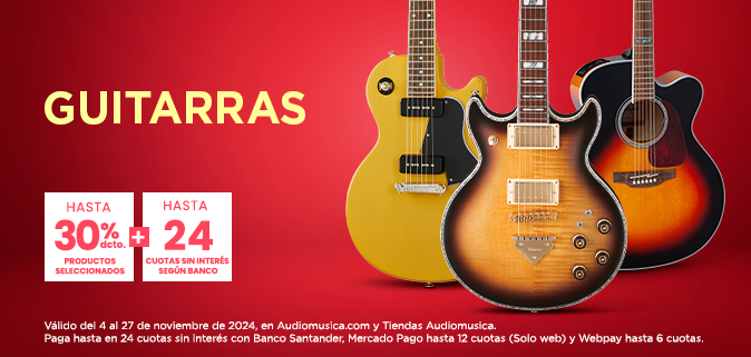 Guitaras con hasta 30% dcto